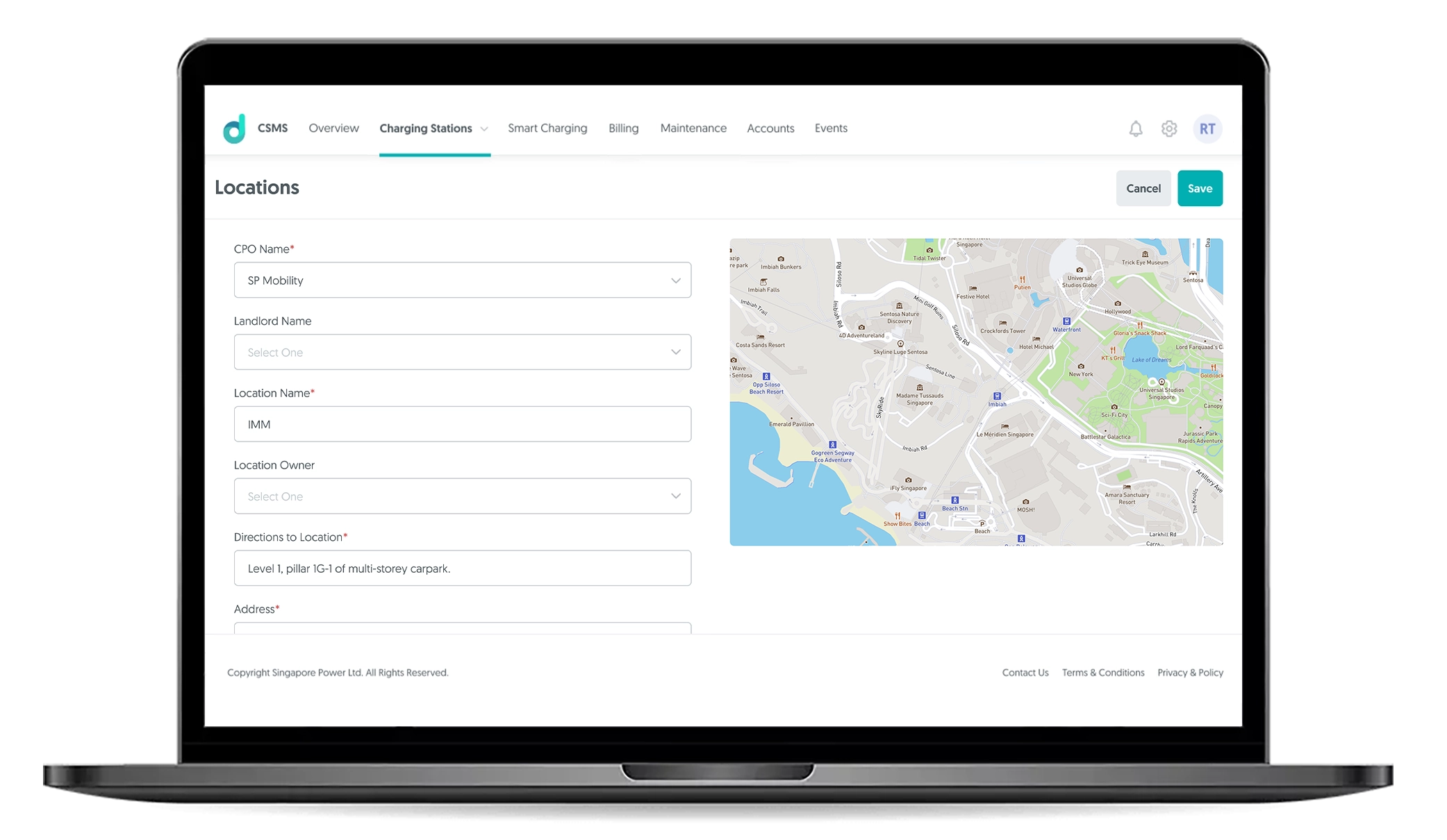 location dashboards